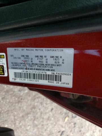 Zdjęcie 10 z aukcji – 2009 MAZDA 3 S z VIN JM1BK343191225978