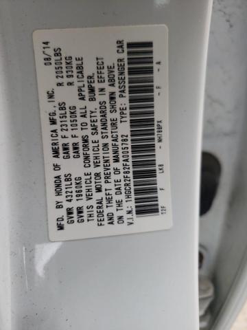 Photo 10 from auction – 2015 HONDA ACCORD EXL with VIN 1HGCR2F82FA005782