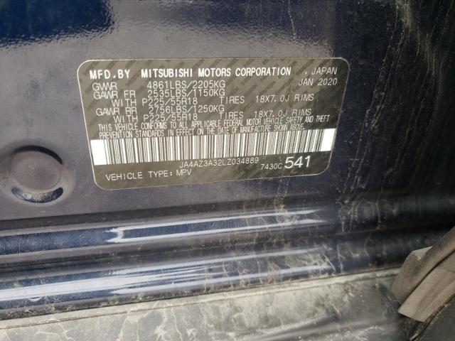 Photo 10 from auction – 2020 MITSUBISHI OUTLANDER with VIN JA4AZ3A32LZ034889