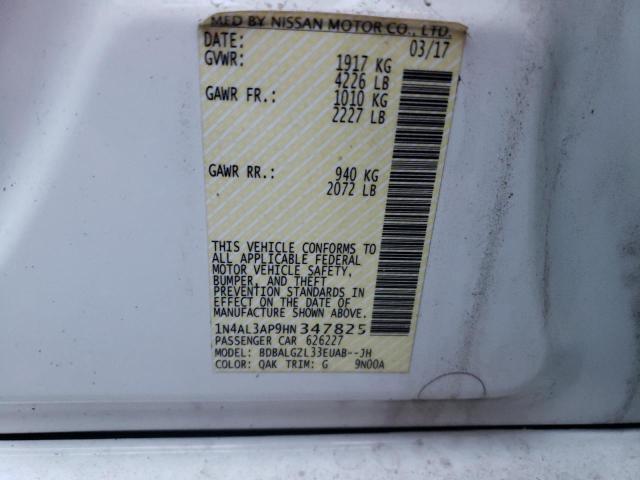 Photo 10 from auction – 2017 NISSAN ALTIMA with VIN 1N4AL3AP9HN347825