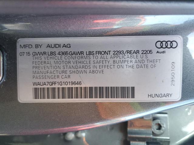 Photo 10 from auction – 2016 AUDI A3 PREMIUM with VIN WAUA7GFF1G1019646