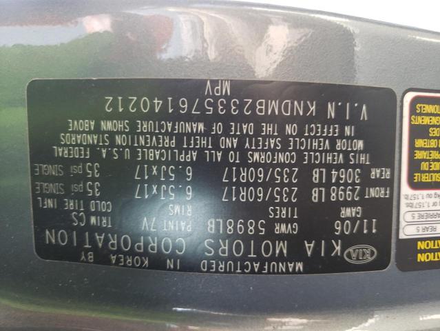 Photo 10 from auction – 2007 KIA SEDONA EX with VIN KNDMB233576140212