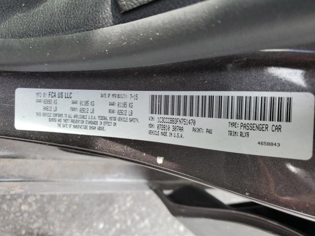 Photo 10 from auction – 2015 CHRYSLER 200 S with VIN 1C3CCCBB3FN751470