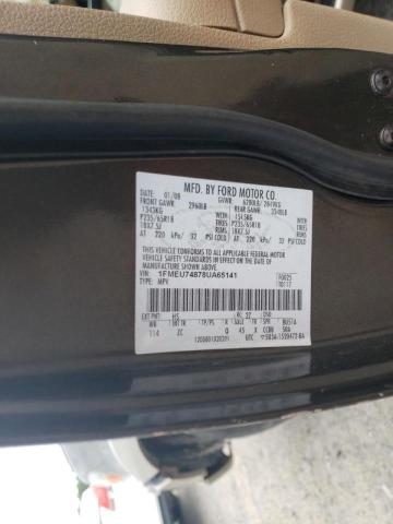 Photo 10 from auction – 2008 FORD EXPLORER E with VIN 1FMEU74878UA65141