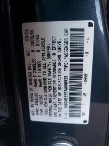 Photo 10 from auction – 2007 HONDA ACCORD EX with VIN 1HGCM66557A008933