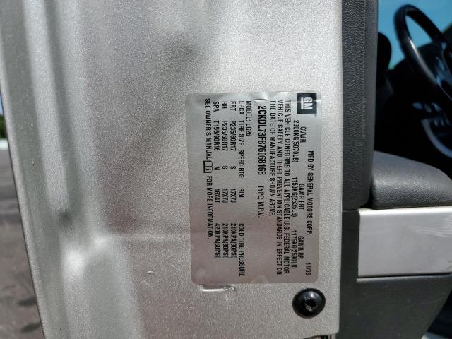 Photo 10 from auction – 2007 PONTIAC TORRENT with VIN 2CKDL73F876068168