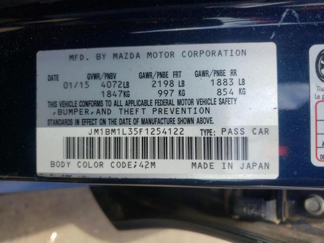 Photo 10 from auction – 2015 MAZDA 3 TOURING with VIN JM1BM1L35F1254122