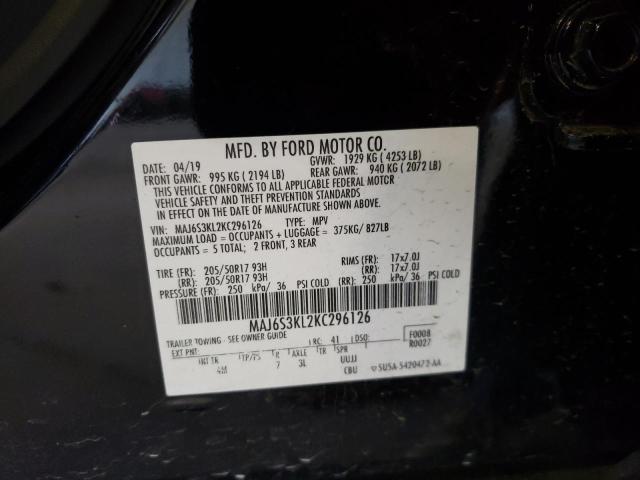 Photo 10 from auction – 2019 FORD ECOSPORT T with VIN MAJ6S3KL2KC296126