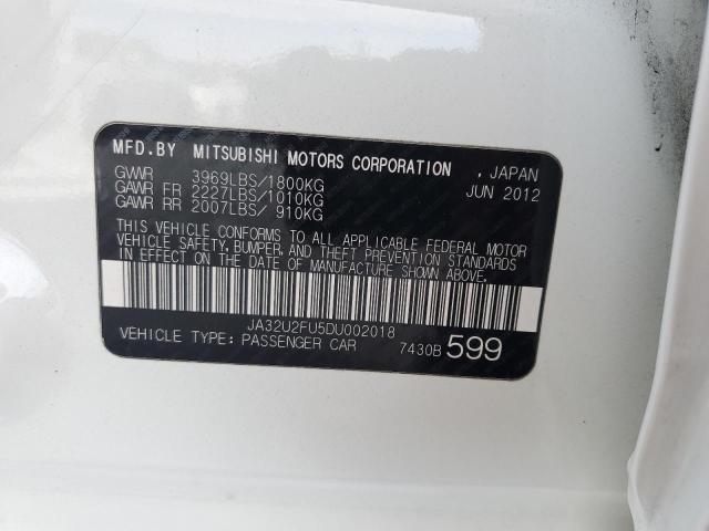 Photo 10 from auction – 2013 MITSUBISHI LANCER ES/ with VIN JA32U2FU5DU002018