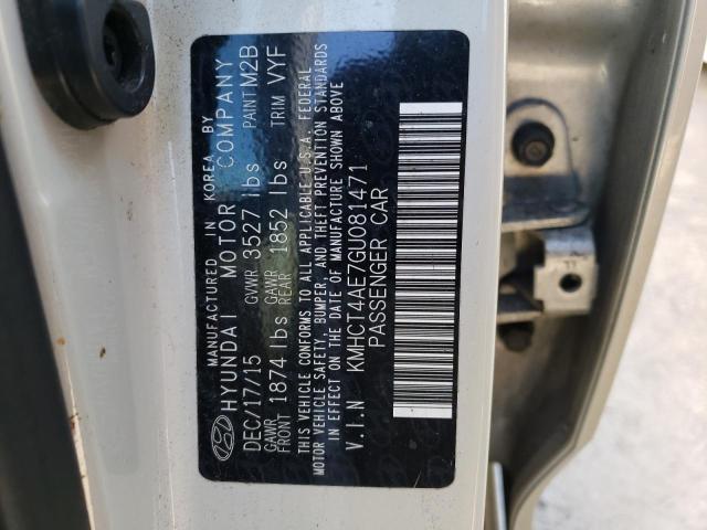 Photo 10 from auction – 2016 HYUNDAI ACCENT SE with VIN KMHCT4AE7GU081471