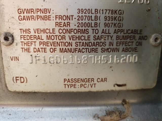 Photo 10 from auction – 2007 SUBARU IMPREZA 2. with VIN JF1GD61687H516200