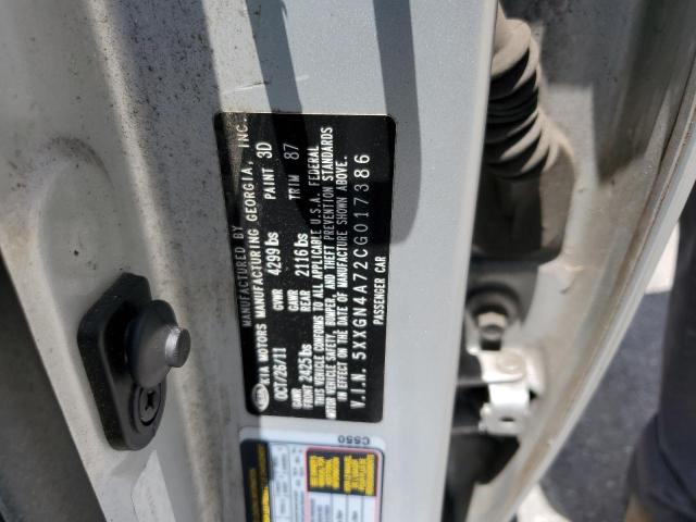 Photo 10 from auction – 2012 KIA OPTIMA EX with VIN 5XXGN4A72CG017386