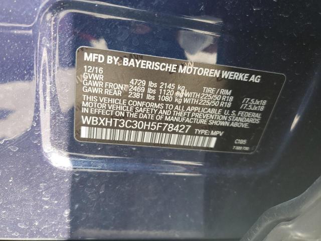 Photo 10 from auction – 2017 BMW X1 XDRIVE2 with VIN WBXHT3C30H5F78427