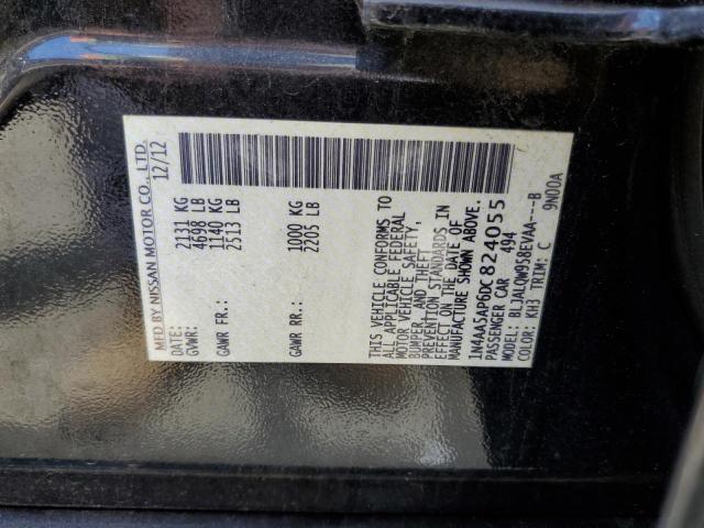 Photo 10 from auction – 2013 NISSAN MAXIMA S with VIN 1N4AA5AP6DC824055