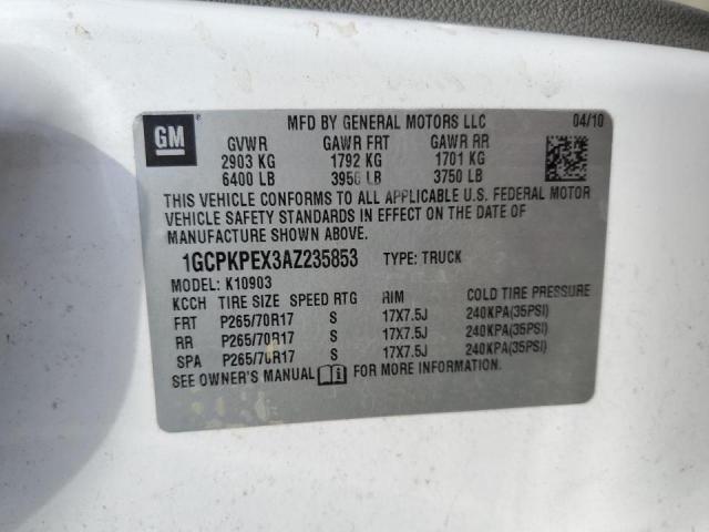 Photo 10 from auction – 2010 CHEVROLET SILVERADO with VIN 1GCPKPEX3AZ235853