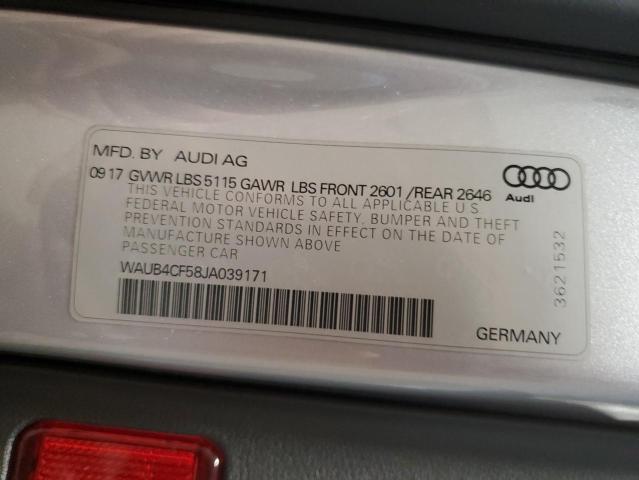 Zdjęcie 10 z aukcji – 2018 AUDI S5 PREMIUM z VIN WAUB4CF58JA039171