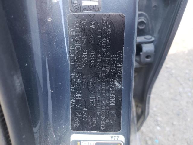 Photo 10 from auction – 2016 KIA FORTE LX with VIN KNAFK5A87G5604595