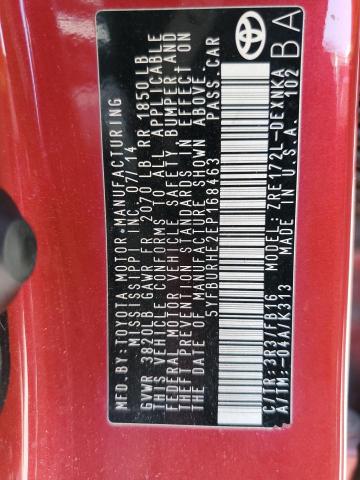 Photo 10 from auction – 2014 TOYOTA COROLLA L with VIN 5YFBURHE2EP168463