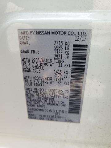 Photo 10 from auction – 2018 NISSAN PATHFINDER with VIN 5N1DR2MM7JC631761