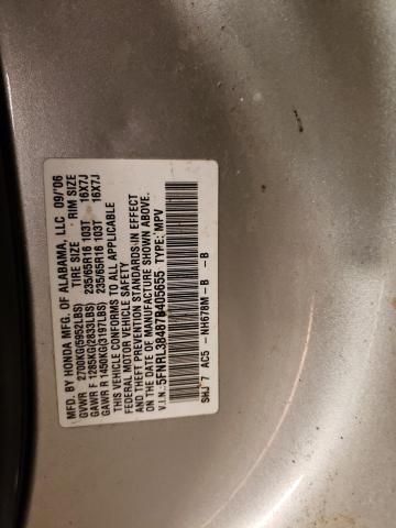 Photo 10 from auction – 2007 HONDA ODYSSEY EX with VIN 5FNRL38487B405655