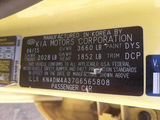 Photo 10 from auction – 2016 KIA RIO LX with VIN KNADM4A37G6565808