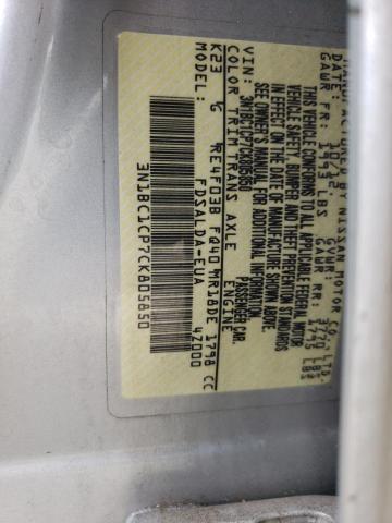 Photo 10 from auction – 2012 NISSAN VERSA S with VIN 3N1BC1CP7CK805850