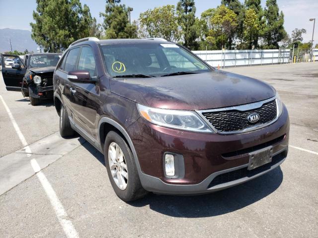 KIA SORENTO LX 2014 with VIN 5XYKT4A65EG505091 - Photo from auction