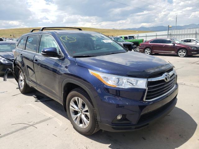 TOYOTA HIGHLANDER 2016 with VIN 5TDBKRFH2GS343811 - Photo from auction