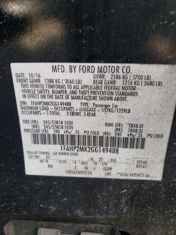 Photo 10 from auction – 2016 FORD TAURUS POL with VIN 1FAHP2MK2GG149488