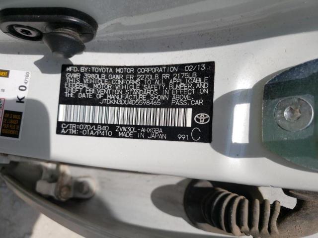 Photo 10 from auction – 2013 TOYOTA PRIUS with VIN JTDKN3DU4D5598465