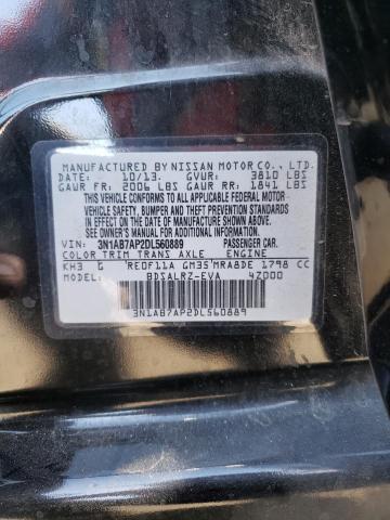 Photo 10 from auction – 2013 NISSAN SENTRA S with VIN 3N1AB7AP2DL560889