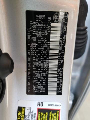 Photo 10 from auction – 2018 TOYOTA COROLLA L with VIN 2T1BURHE4JC008028