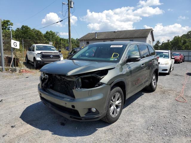 Photo 2 from auction – 2014 TOYOTA HIGHLANDER with VIN 5TDBKRFH7ES025860