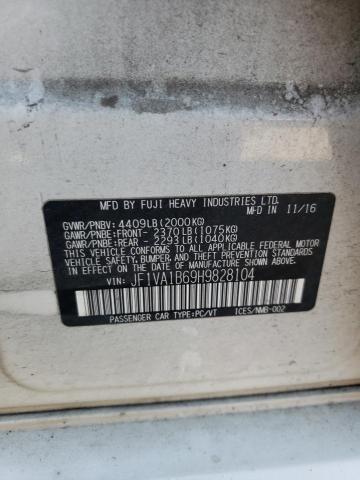 Photo 10 from auction – 2017 SUBARU WRX with VIN JF1VA1B69H9828104