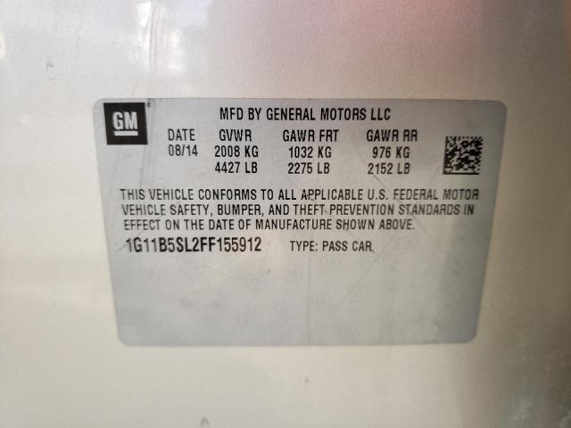 Photo 10 from auction – 2015 CHEVROLET MALIBU LS with VIN 1G11B5SL2FF155912