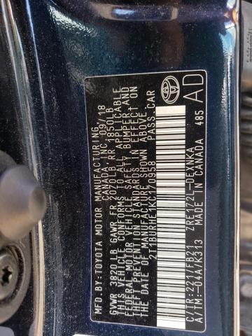 Photo 10 from auction – 2019 TOYOTA COROLLA L with VIN 2T1BURHE1KC170958