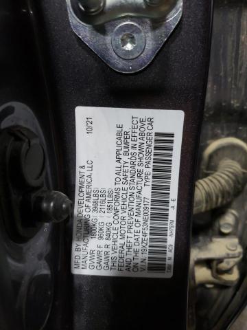 Photo 10 from auction – 2022 HONDA INSIGHT EX with VIN 19XZE4F53NE009177