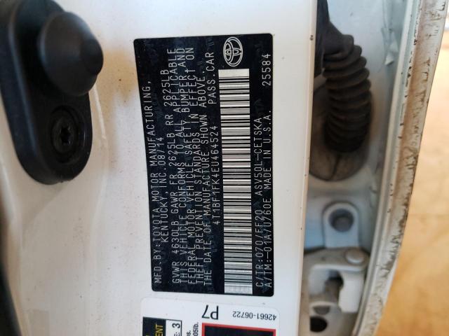 Photo 10 from auction – 2014 TOYOTA CAMRY L with VIN 4T1BF1FK4EU464524