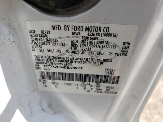 Photo 10 from auction – 2013 FORD F250 SUPER with VIN 1FT7X2B64DEA78037