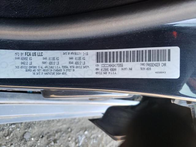 Photo 10 from auction – 2016 CHRYSLER 200 LIMITE with VIN 1C3CCCAB4GN175956