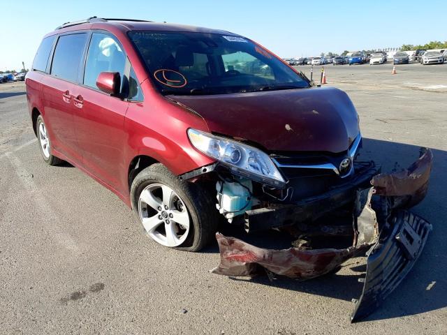 TOYOTA SIENNA LE 2020 with VIN 5TDKZ3DC2LS033734 - Photo from auction