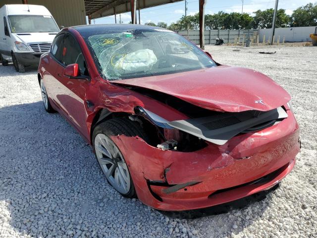 TESLA MODEL 3 2021 with VIN 5YJ3E1EB5MF983750 - Photo from auction