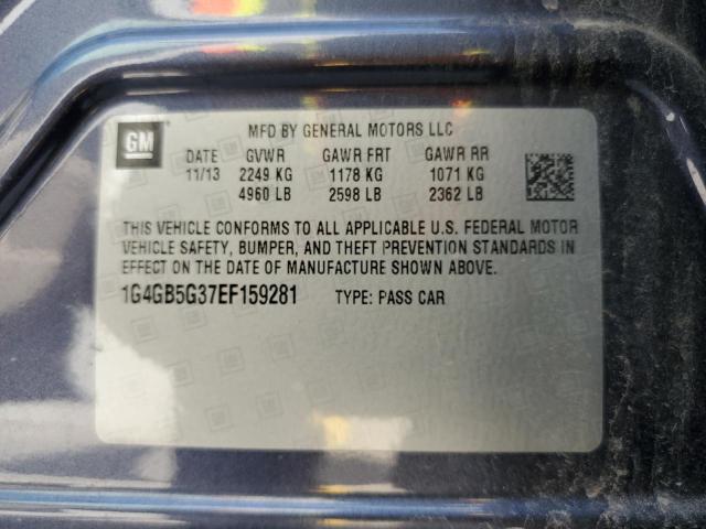 Photo 10 from auction – 2014 BUICK LACROSSE with VIN 1G4GB5G37EF159281