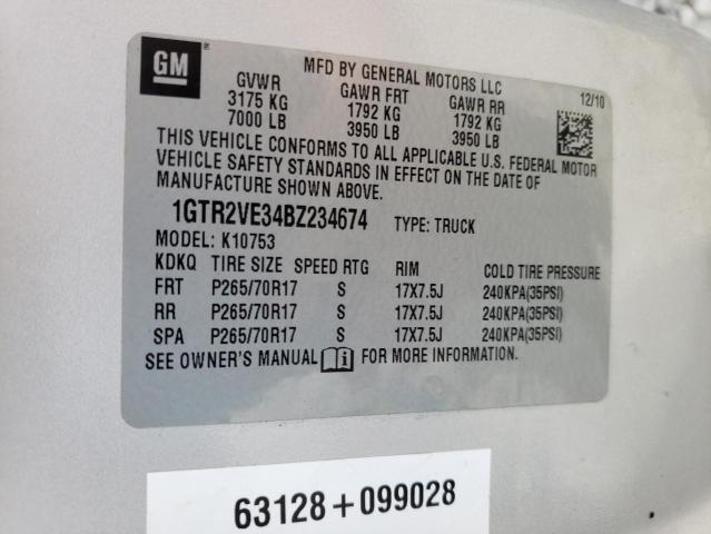 Photo 10 from auction – 2011 GMC SIERRA K15 with VIN 1GTR2VE34BZ234674