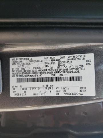 Photo 10 from auction – 2013 FORD ESCAPE SEL with VIN 1FMCU9HX8DUB81401