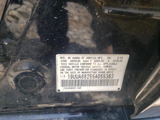 Photo 10 from auction – 2005 ACURA TL with VIN 19UUA66255A055363