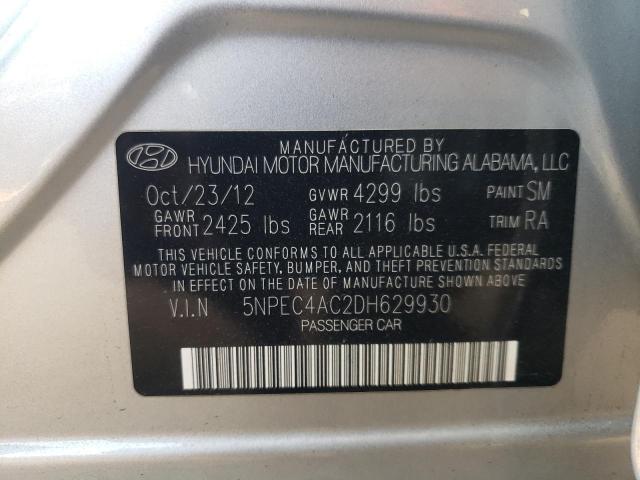Photo 10 from auction – 2013 HYUNDAI SONATA SE with VIN 5NPEC4AC2DH629930