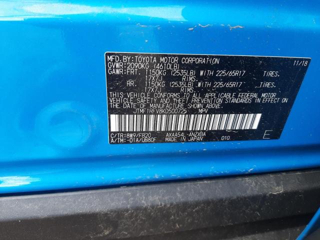 Photo 10 from auction – 2019 TOYOTA RAV4 LE with VIN JTMF1RFV8KD500725