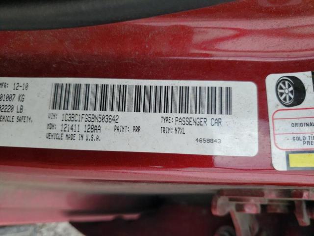 Photo 10 from auction – 2011 CHRYSLER 200 TOURIN with VIN 1C3BC1FG5BN503642