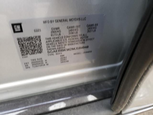 Photo 10 from auction – 2021 BUICK ENCLAVE ES with VIN 5GAERBKW2MJ184948